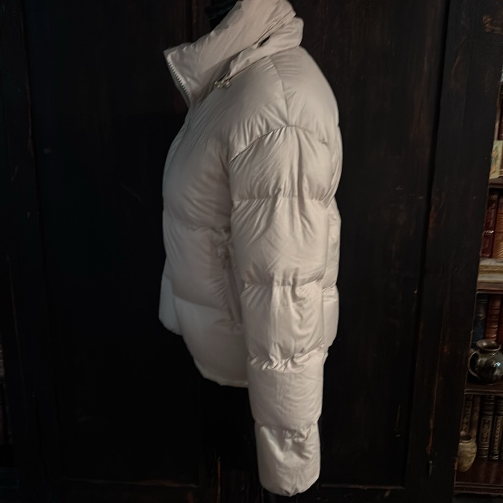 Anthropologie Oak + Fort PUFFER Jacket XSP Cream NWOT back to school ready WOW